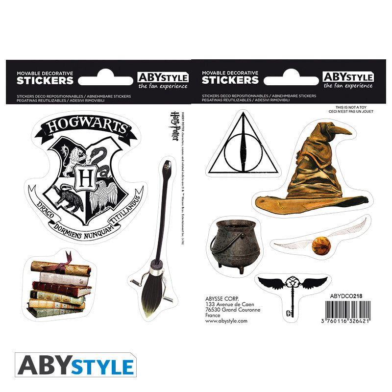 Harry Potter Magical Objects Stickers - Adesivi 2 Fogli 16 X 11 Cm