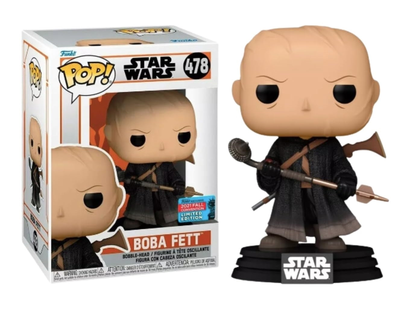 Star Wars The Mandalorian Boba On Tattooine No Armor Or Helmet #478 Pop