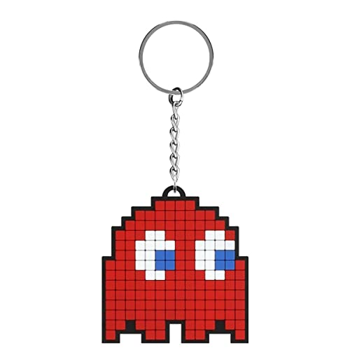 Pac-Man Blinky Rubber Keychain Portachiavi