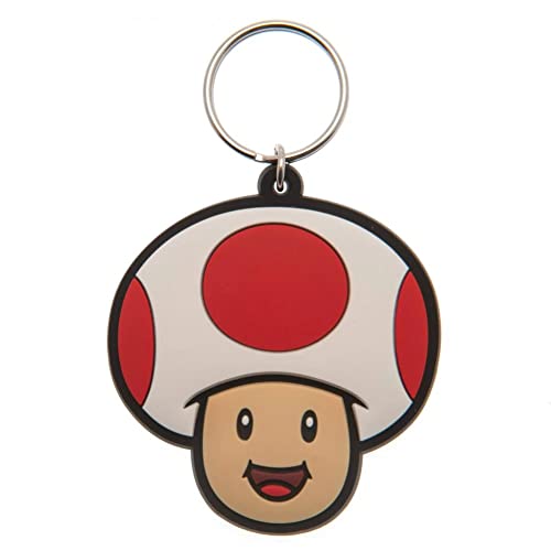 Nintendo Super Mario - Toad Rubber Keychain Portachiavi