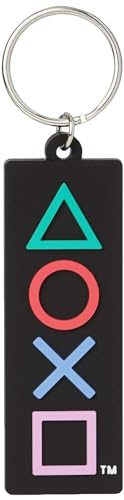 Playstation Shapes Rubber Keychain Portachiavi