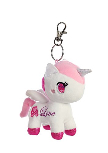 Portachiavi Unicorno Con Pom Pom Fuxia – 13 Cm, Regalo Compleanno E Natale
