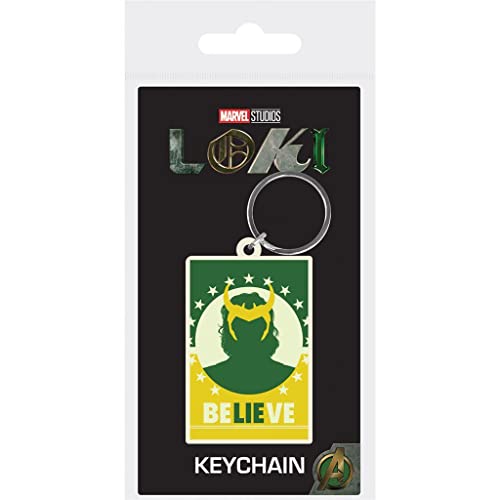 Loki Believe Rubber Keychain Portachiavi