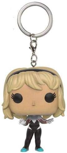 Spider Gwen Unmasked Pocket Pop! Keychain
