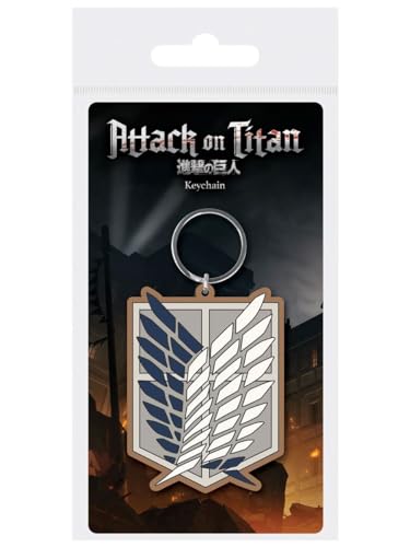 Attack On Titan Rubber Keychain Portachiavi