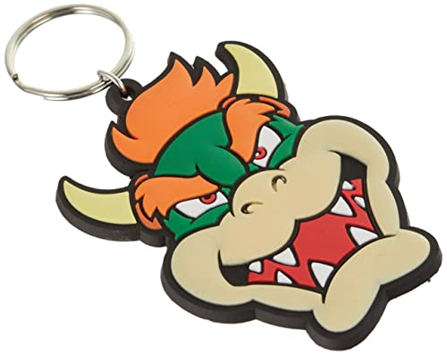Super Mario Bowser Rubber Keychain Portachiavi