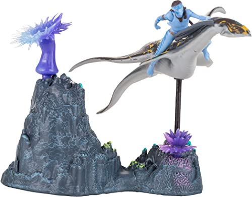 Avatar The Way Of Water Neteyam & Ilu Deluxe Medium Action Figure