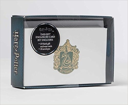 Harry Potter Foil Gift Enclosure Cards 10-Pack Slytherin