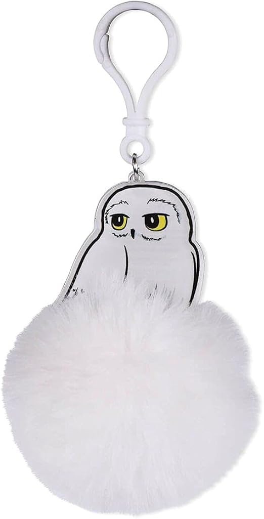 Harry Potter Hedwig Edvige Pom Pom Keychain Portachiavi