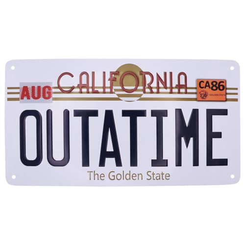 Bttf Back To The Future Ritorno Al Futuro Replica Number Plate Out A Time Targa Delorean