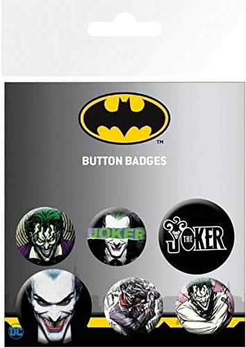 Dc Comics Joker Badge Pack Set 5 Spille