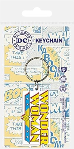 Wonder Woman Emblem Rubber Keychain Portachiavi