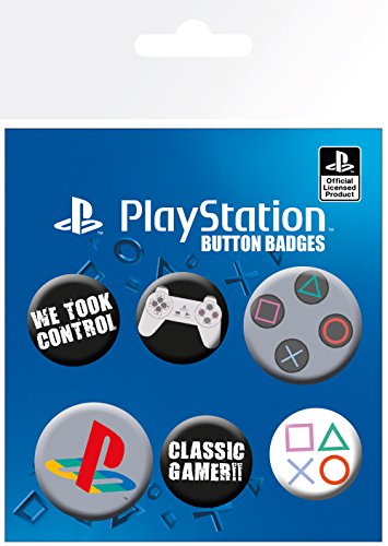 Playstation Classic Badge Pack Set 5 Spille