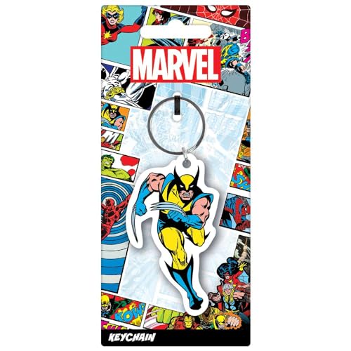 Wolverine Comic Book Rubber Keychain Portachiavi