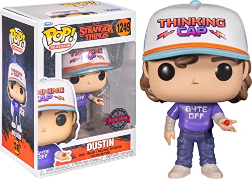 Stranger Things Dustin With Byte Off Shirt Pop