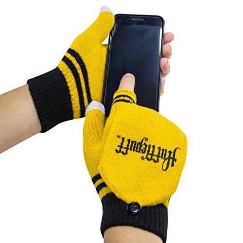 Harry Potter Hufflepuff Fingerless Gloves Guanti
