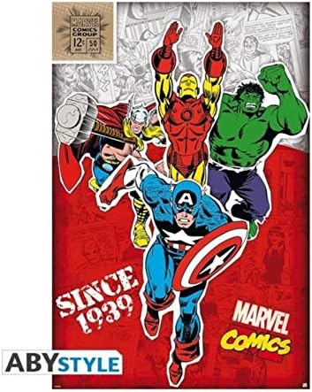 Marvel Heros 1939 Poster 61 X 91 Cm