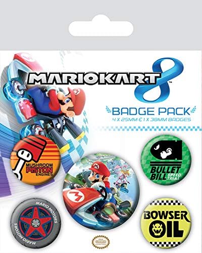 Mario Kart 8 Badge Pack Set 5 Spille