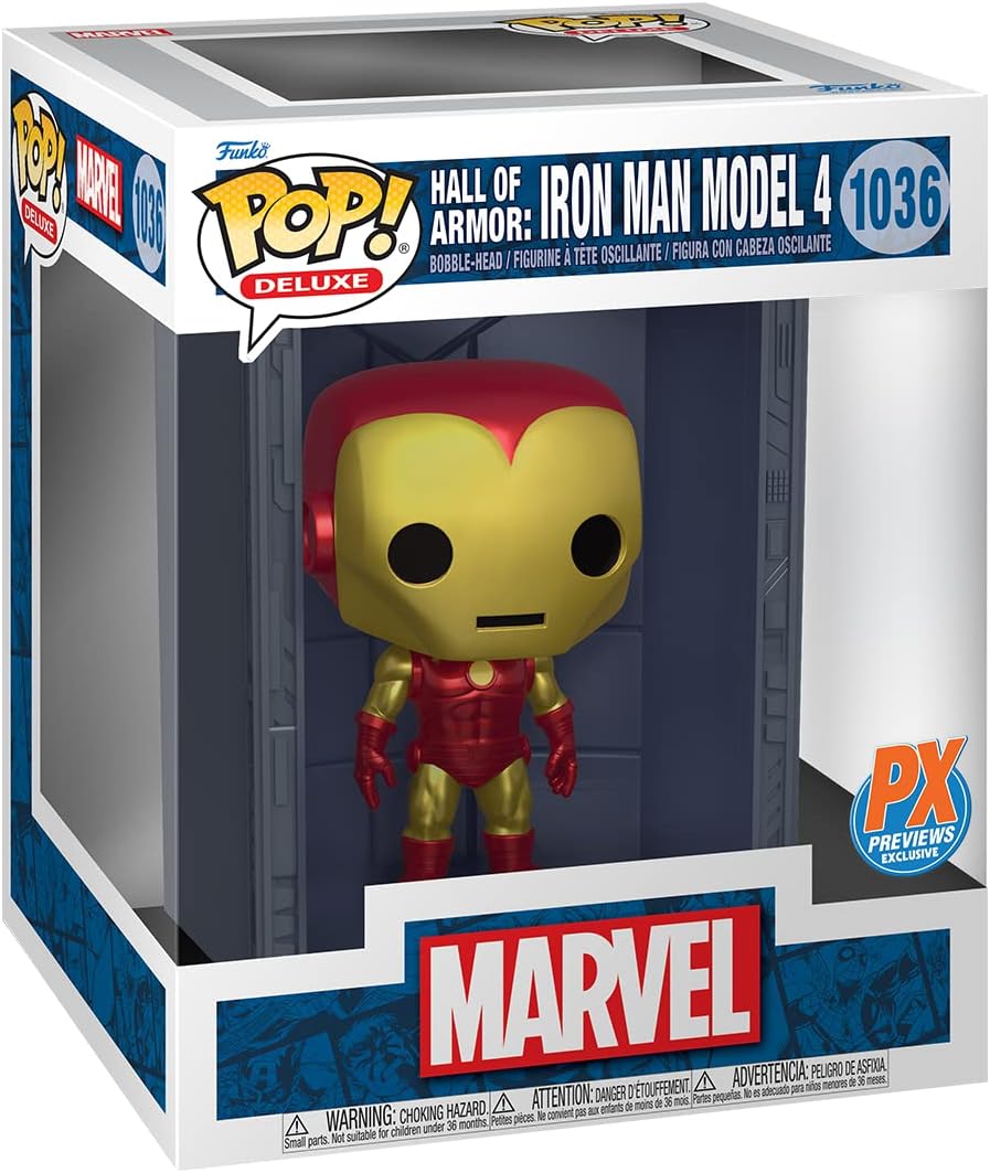 Marvel Hall Of Armor: Iron Man Model 4 Px Exclusive #1036 Pop