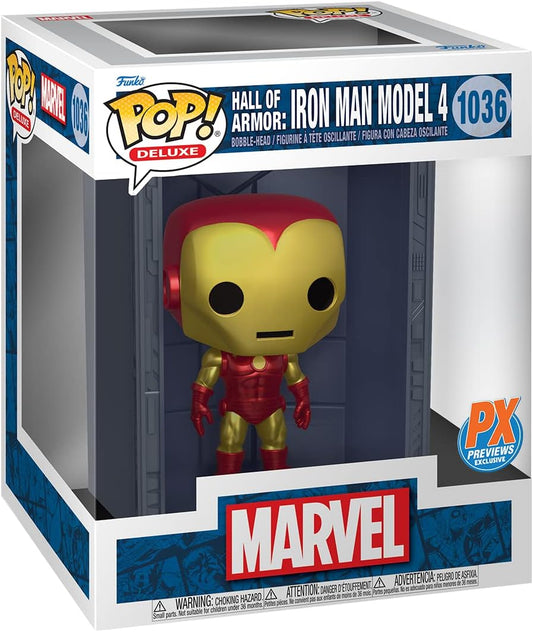 Marvel Hall Of Armor: Iron Man Model 4 Px Exclusive #1036 Pop