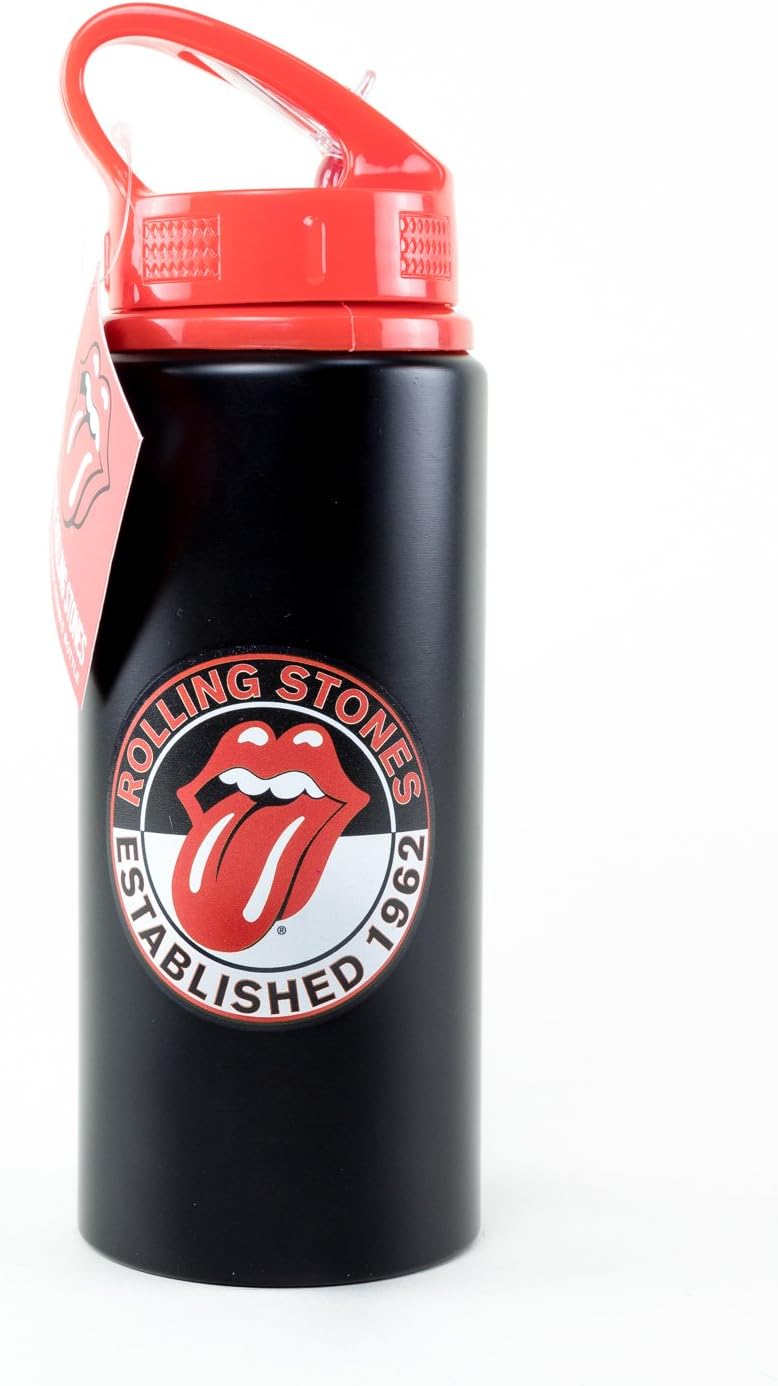 The Rolling Stones Logo Borraccia In Alluminio Con Beccuccio 700 Ml