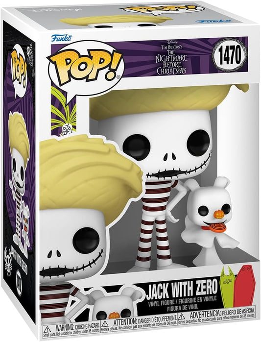 The Nightmare Before Chirstmas Nbx Jack With Zero #1470 Pop