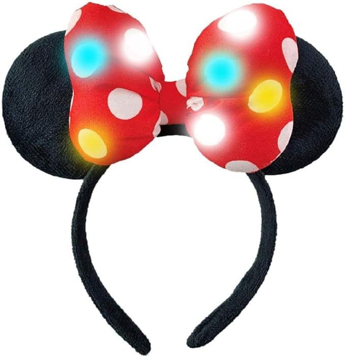 Disney Minnie Lights Headband Cerchietto Con Luci