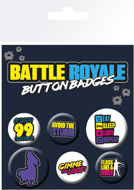 Fortnite Battle Royale Infographic Badge Pack Set 5 Spille