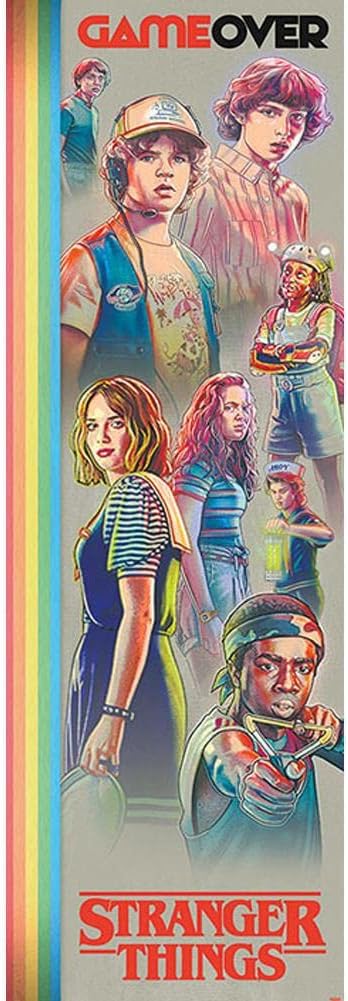 Stranger Things Game Over Door Poster