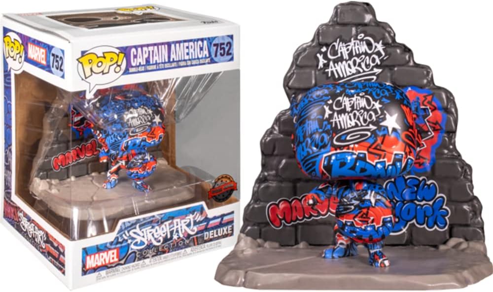 Marvel Captain America Street Art Exclusive #752 Pop