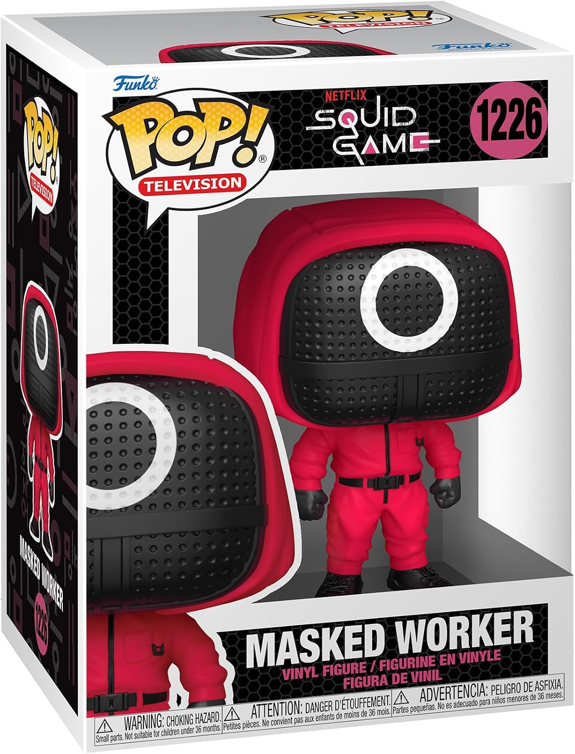 Squid Game Player Red Soldier Mask Pop