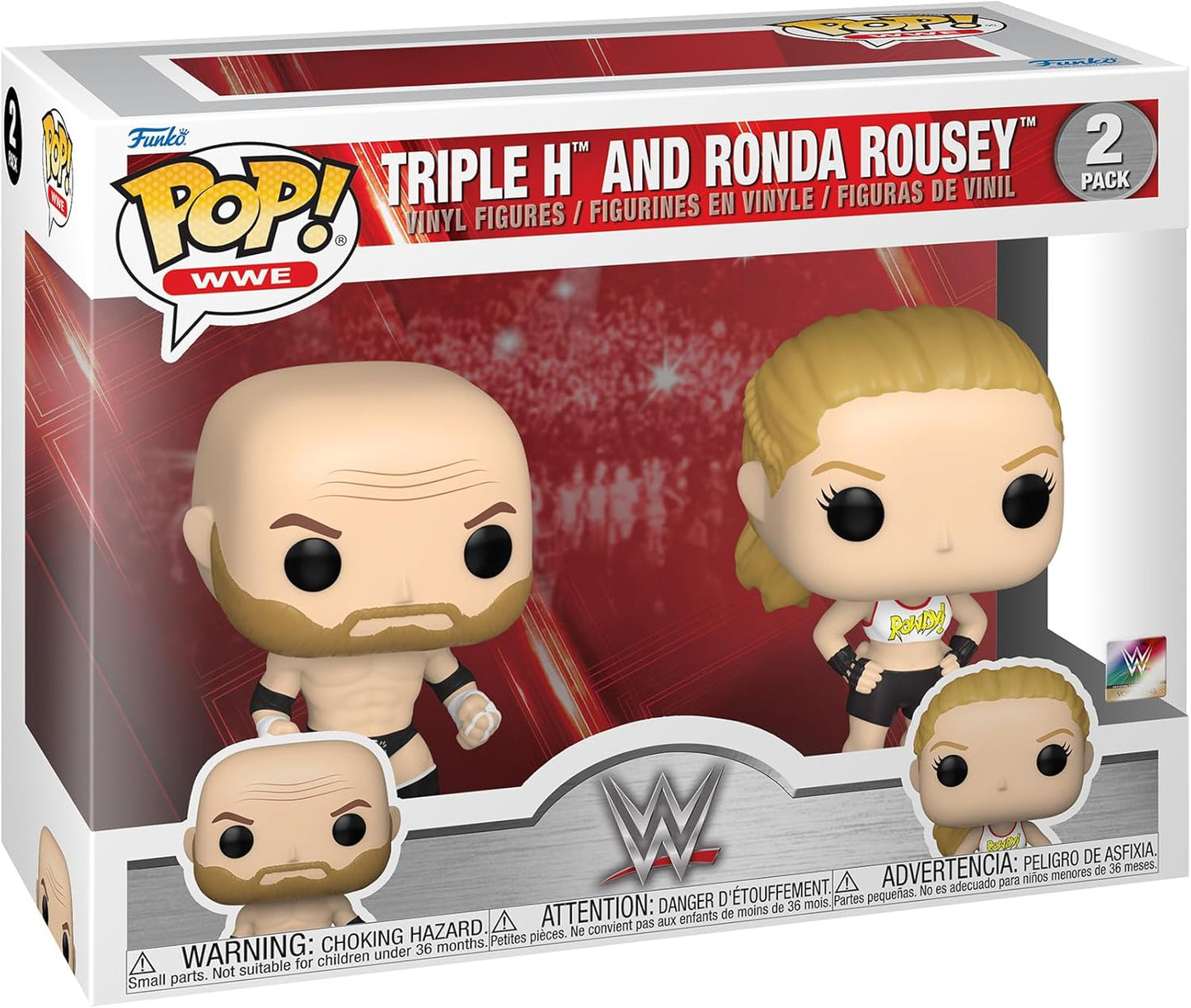 Wwe Rousey + Triple H 2-Pack Pop