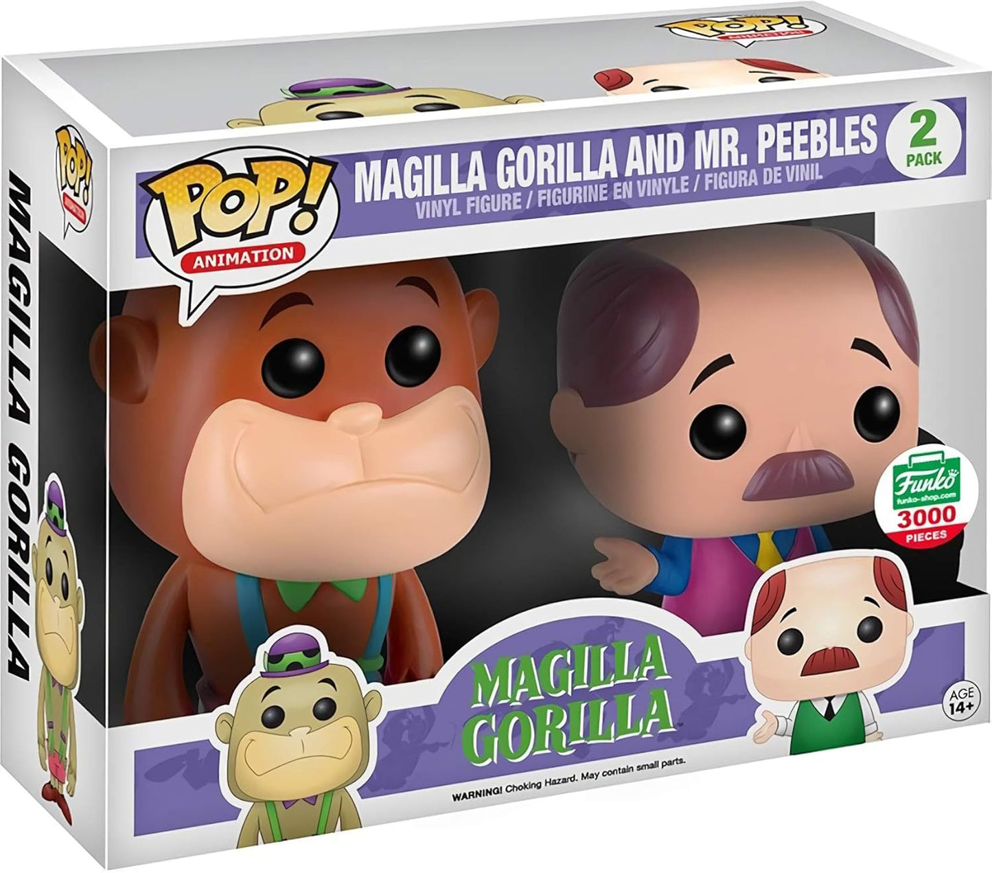 Hanna Barberra Magilla Gorilla & Mr Peebles 2 Pack Exclusive Pop BOX DANNEGGIATO