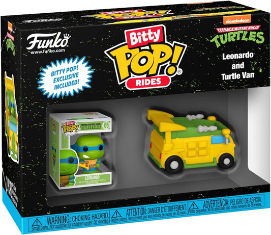 Teenage Mutant Ninja Turtles Leonardo With Van Bitty Pop