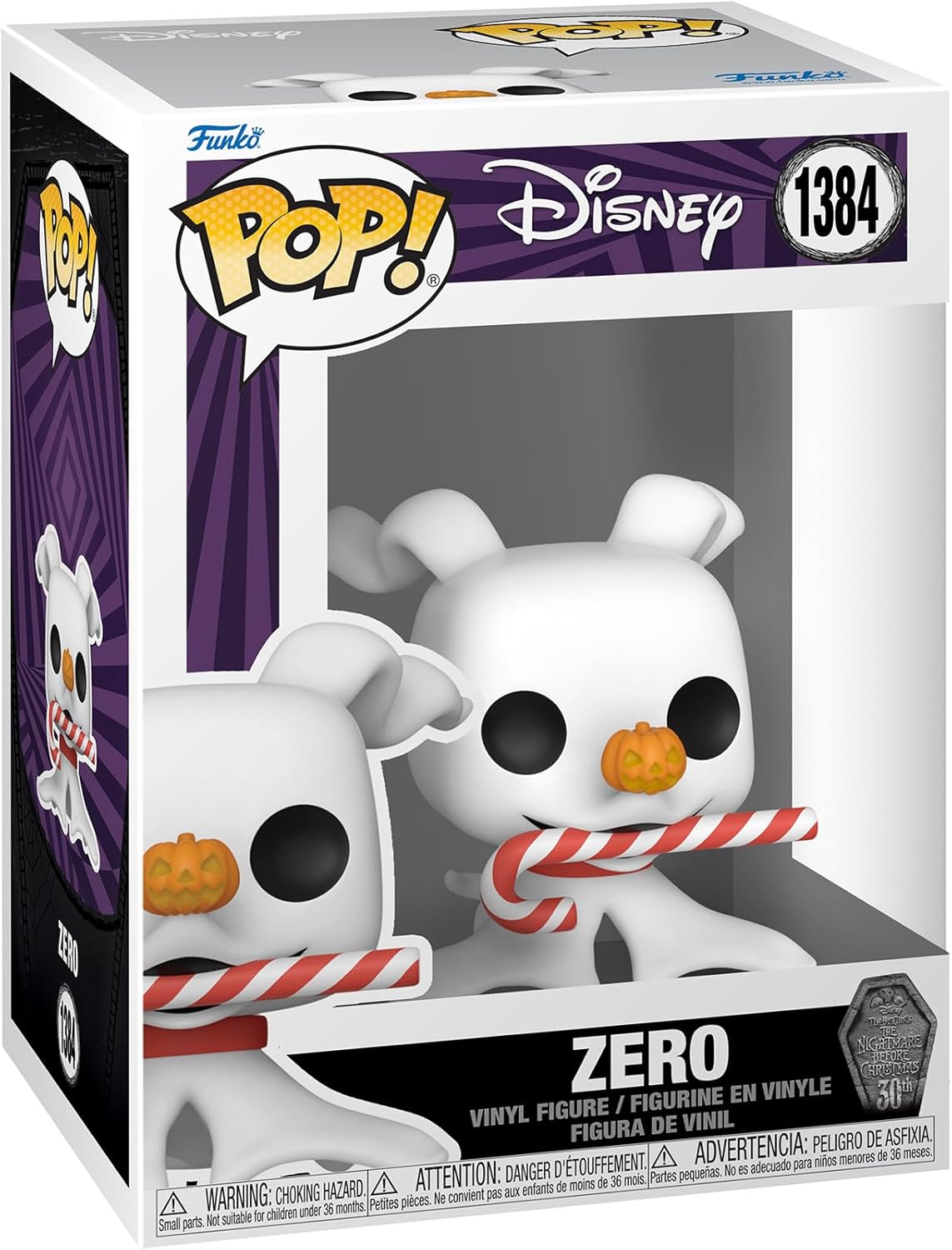 Nightmare Before Chirstmas Zero With Candy Cane #1384 Pop
