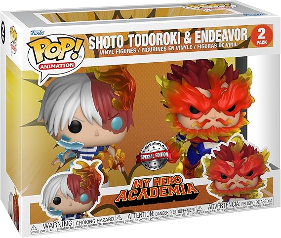 My Hero Academia Todoroki & Endeavor 2-Pack Pop
