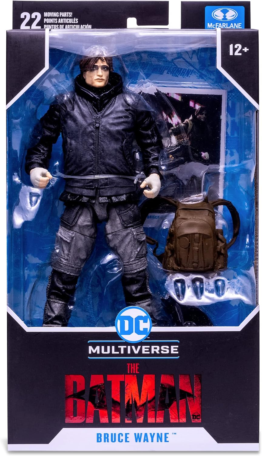 The Batman Bruce Wayne Unmasked Dc Multiverse Action Figure