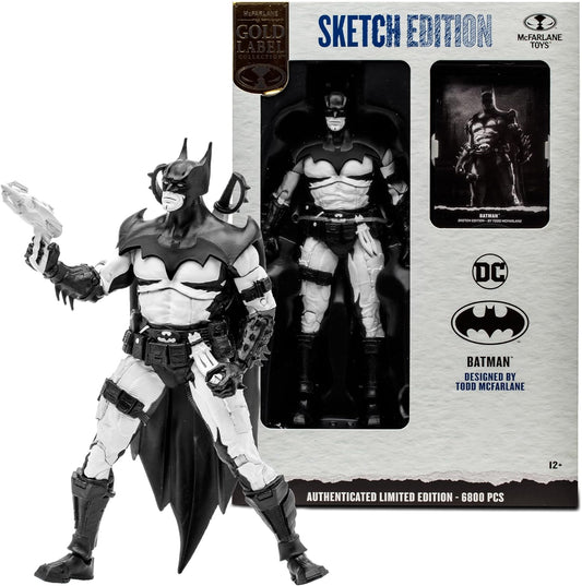 Batman Di Todd Mcfarlane Sketch Edition Gold Label Limited 6800 Pz Figure