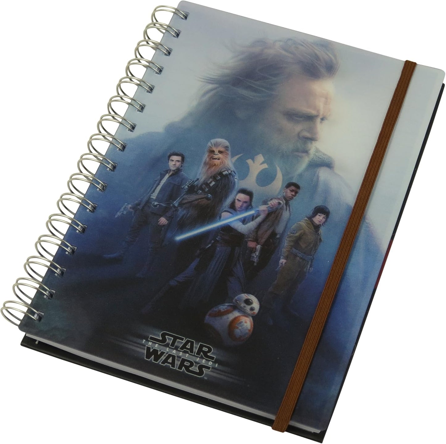 Star Wars The Last Jedi Cast Lenticular 3d Cover A5 Wiro Notebook