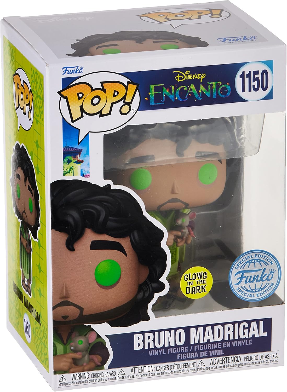 Disney Encanto Bruno Madrigal Glow In The Dark #1150 Pop