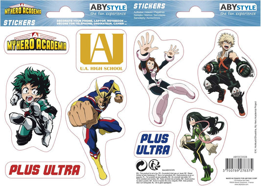 My Hero Academia Stickers – Adesivi 2 Fogli 16x11cm