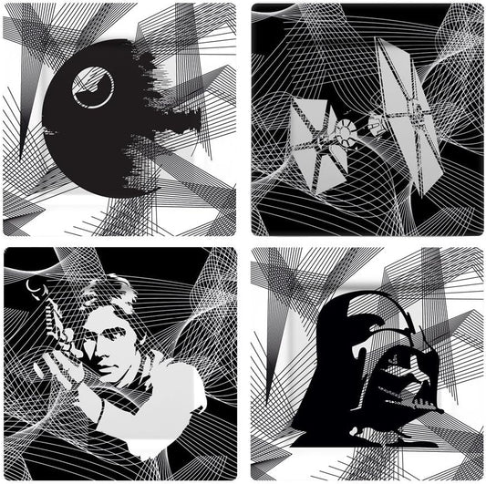 Star Wars: Plate Set: Photographic Character (Set Of 4)