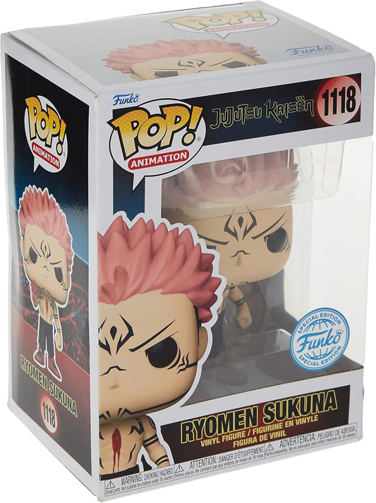 Jujutsu Kaisen Sukuna With Heart #1118 Pop Glow In The Dark Chase Version