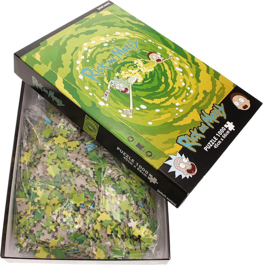 Rick And Morty Portal 1000 Pezzi Puzzle