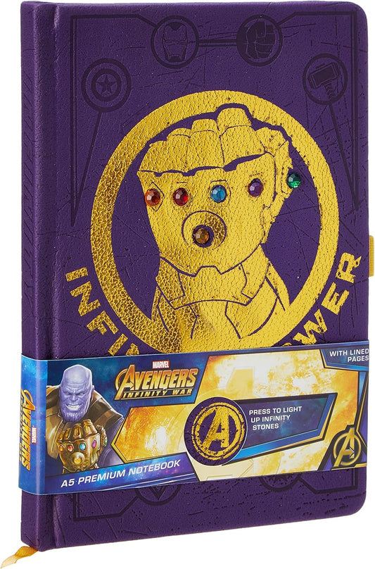 Avengers Infinity War A5 Notebook Con Luci A Led