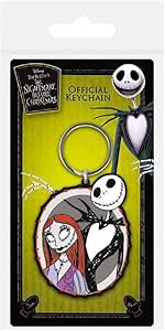 Nightmare Before Christmas Nbx Jack & Sally Rubber Keychain Portachiavi