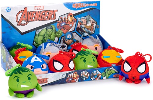 Marvel Sperheroes Squeezster Bag Clip Squishy