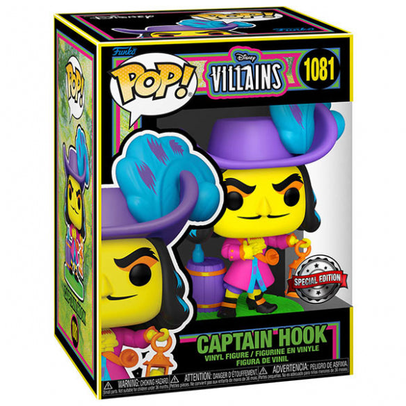 Disney Villains Captain Hook Blacklight #1081 Pop