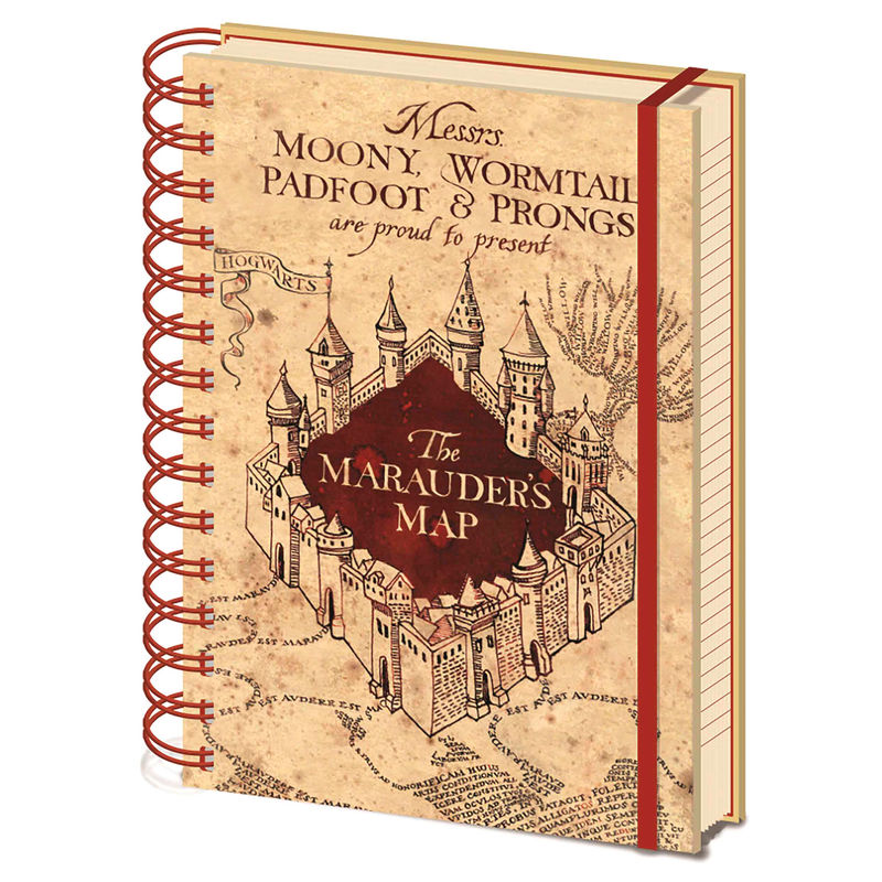 Harry Potter The Marauders Map A5 Wiro Notebook