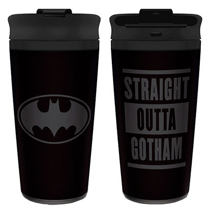 Batman Stright Outta Gotham Metal Travel Mug